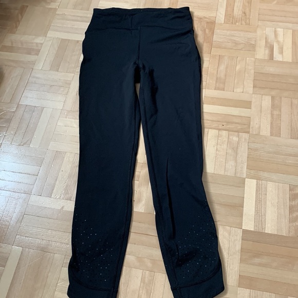 LULULEMON LEGGINGS SIZE 4 NULUX FABRIC WTH DESIGN EXCELLENT CONDITION - Picture 5 of 5